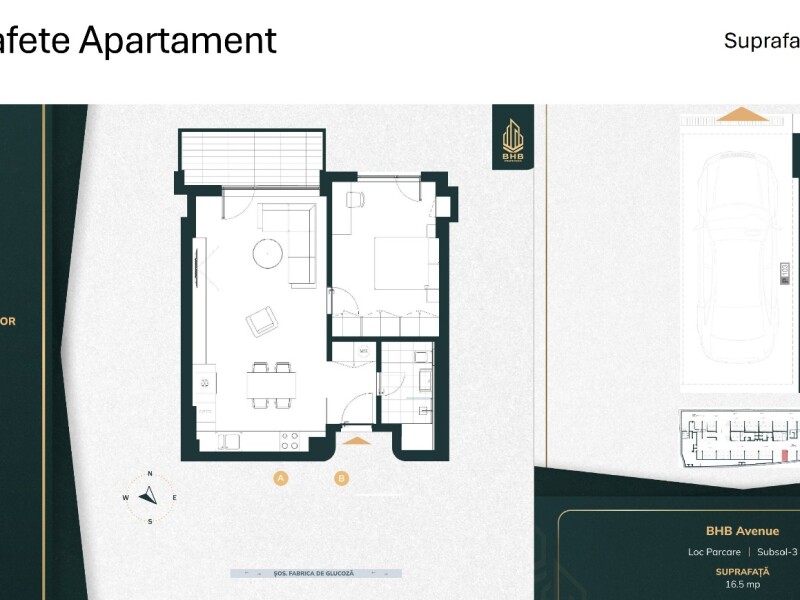 1-Bedroom Apartment BHB Avenue – 57 Sqm + Terrace, Lake View, Bucharest | Bliss Imobiliare / Photo 8 - BLISS Imobiliare